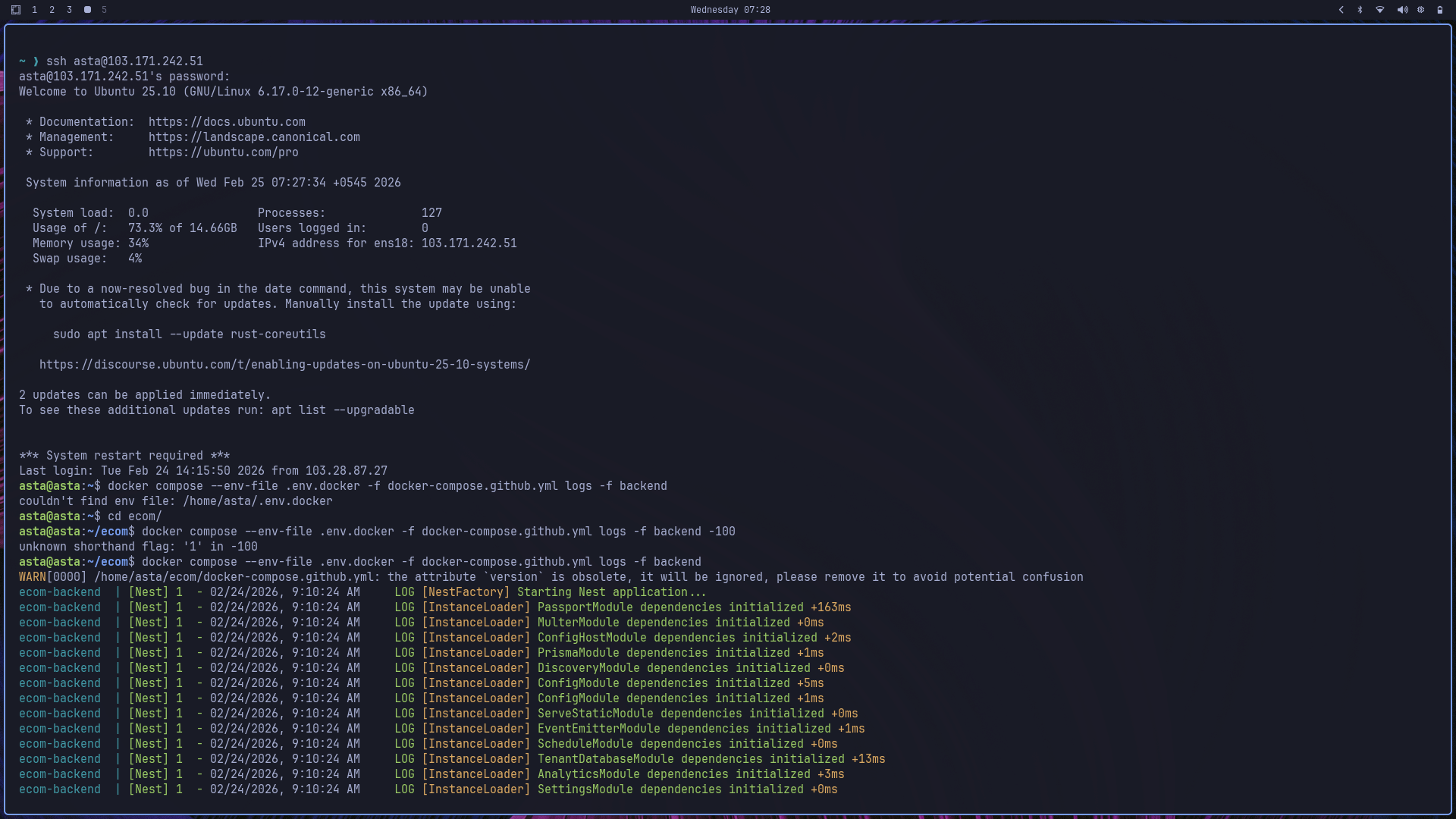 Docker Running - Container Status